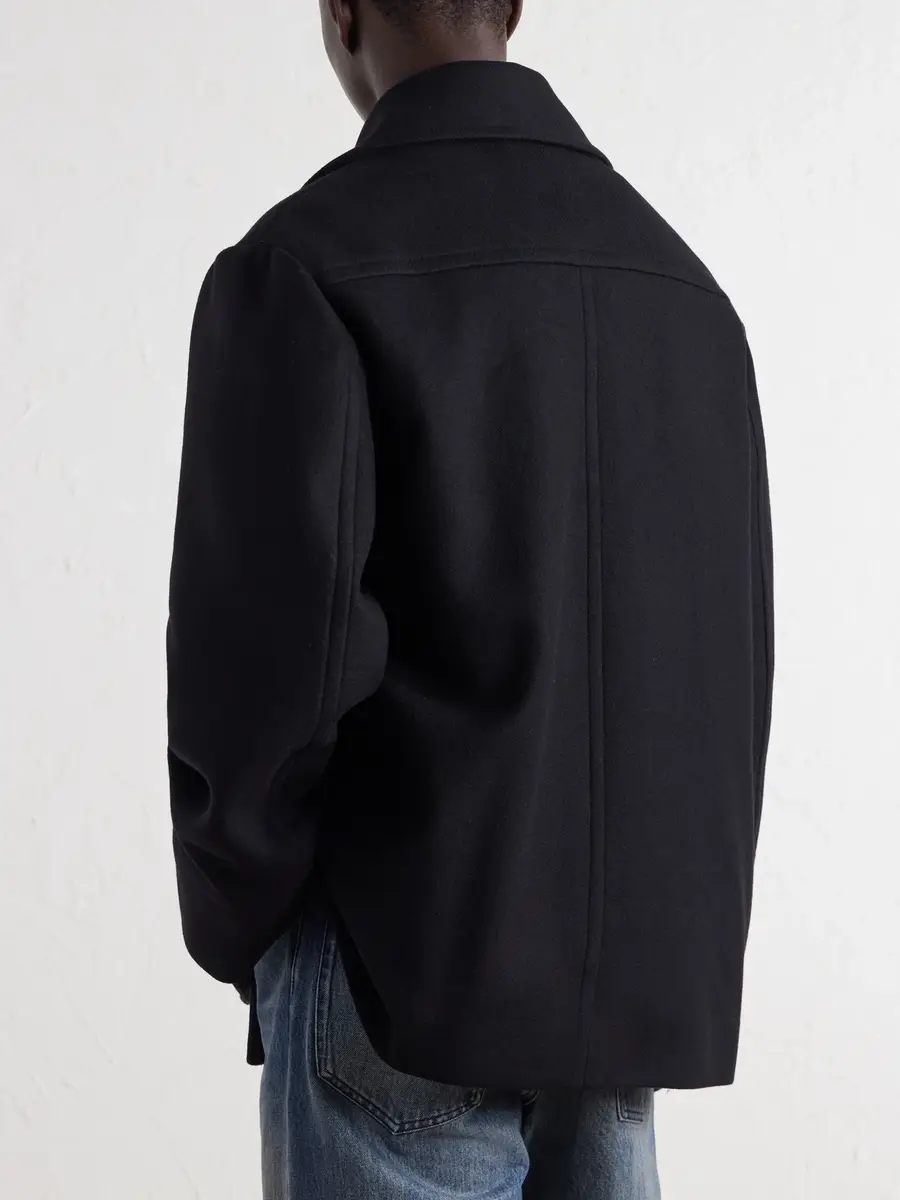 Dries Van Noten Double-Breasted Wool-Blend Coat - Men | Thumbnail 4 Dries Van Noten Double-Breasted Wool-Blend Coat - Men | Thumbnail 4