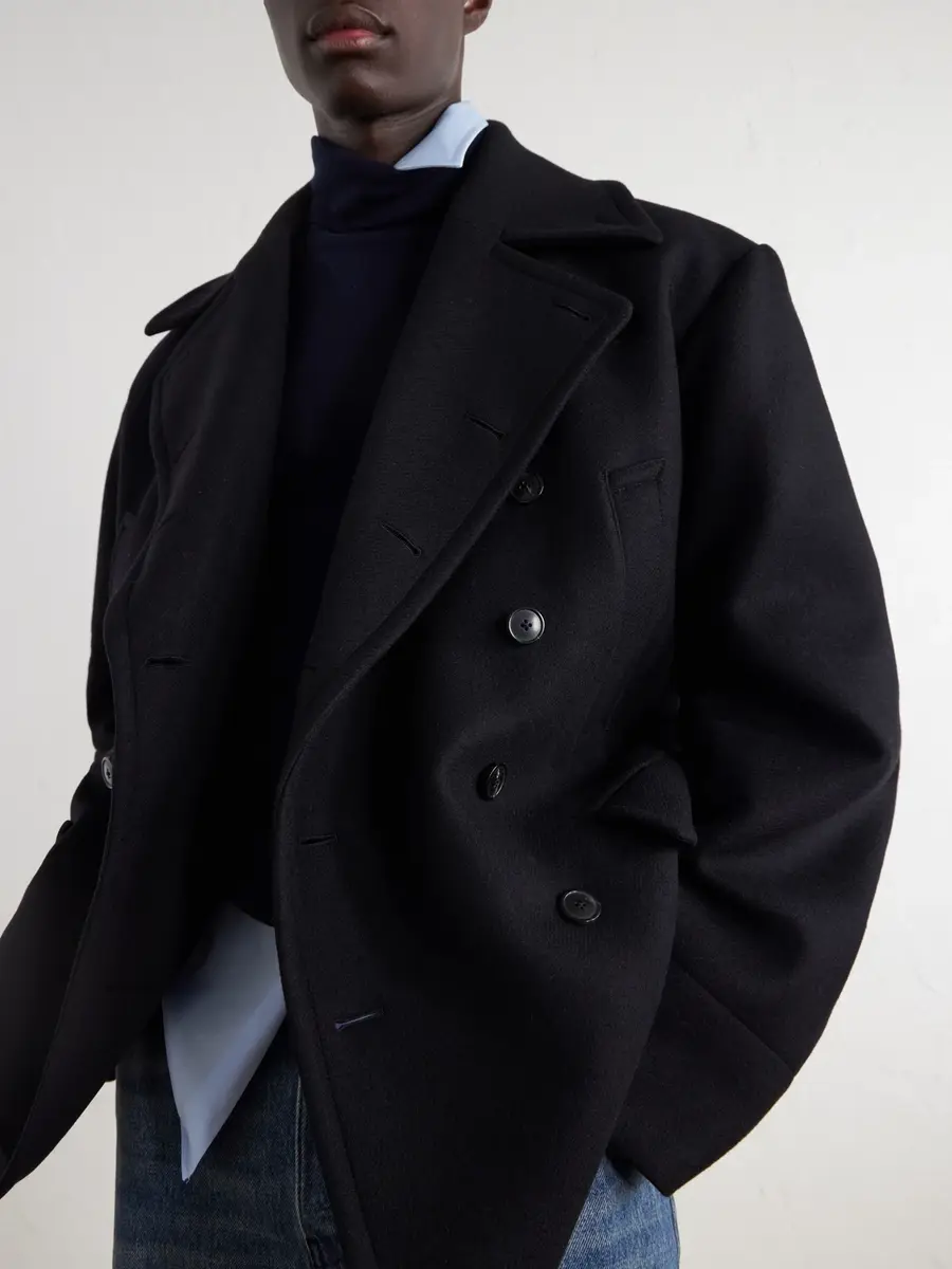 Dries Van Noten Double-Breasted Wool-Blend Coat - Men | Thumbnail 5 Dries Van Noten Double-Breasted Wool-Blend Coat - Men | Thumbnail 5
