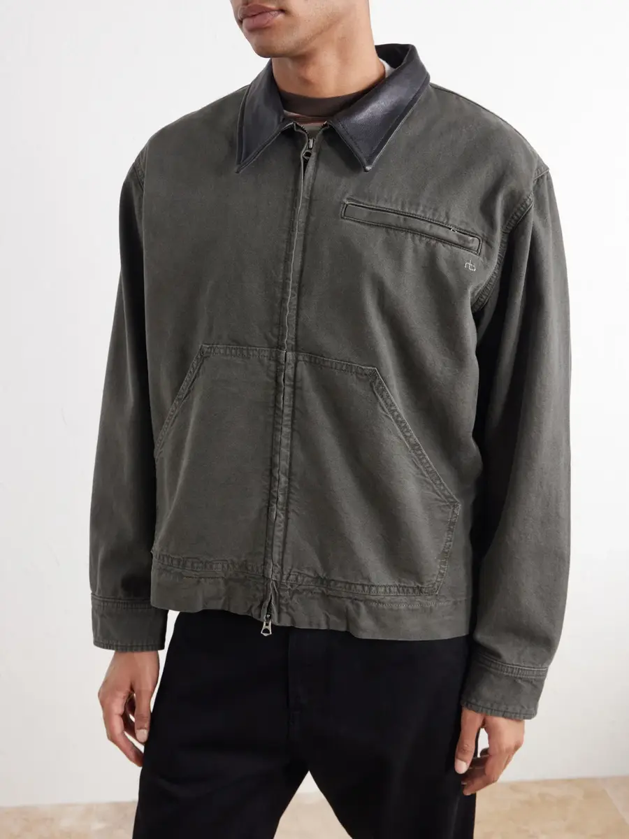 rag & bone Leather-Trimmed Cotton-Canvas Jacket - Men | Thumbnail 3 rag & bone Leather-Trimmed Cotton-Canvas Jacket - Men | Thumbnail 3