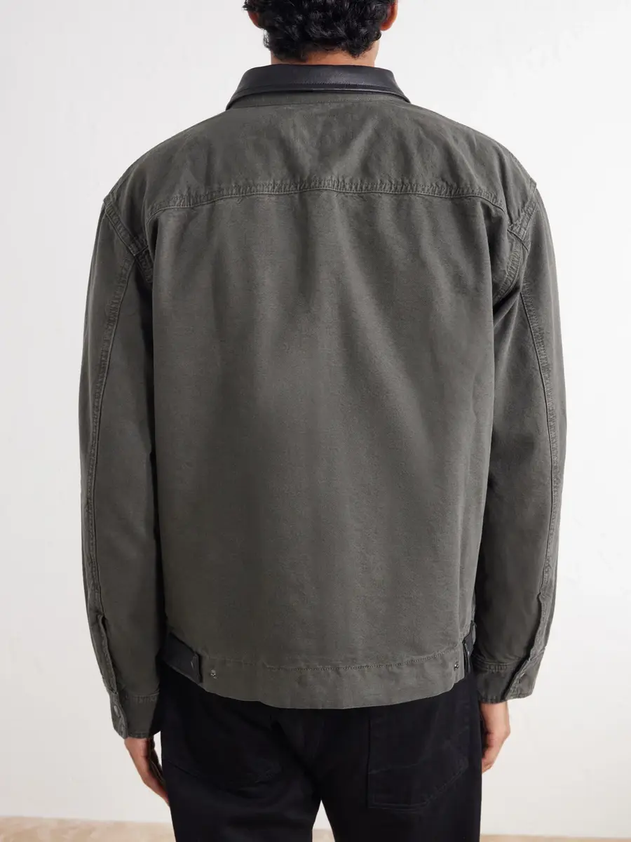 rag & bone Leather-Trimmed Cotton-Canvas Jacket - Men | Thumbnail 4 rag & bone Leather-Trimmed Cotton-Canvas Jacket - Men | Thumbnail 4