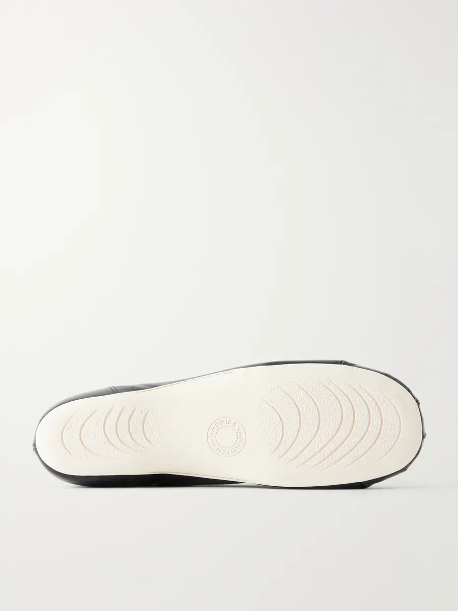 Dries Van Noten Glossed Leather Sneakers - Men | Thumbnail 3 Dries Van Noten Glossed Leather Sneakers - Men | Thumbnail 3