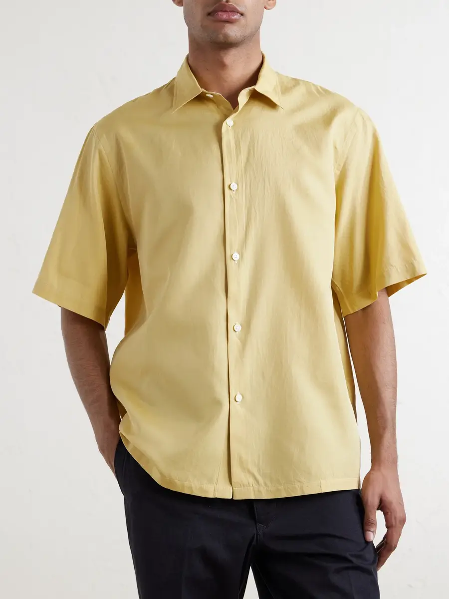 Kaptain Sunshine Cotton and Silk-Blend Shirt - Men | Thumbnail 3 Kaptain Sunshine Cotton and Silk-Blend Shirt - Men | Thumbnail 3