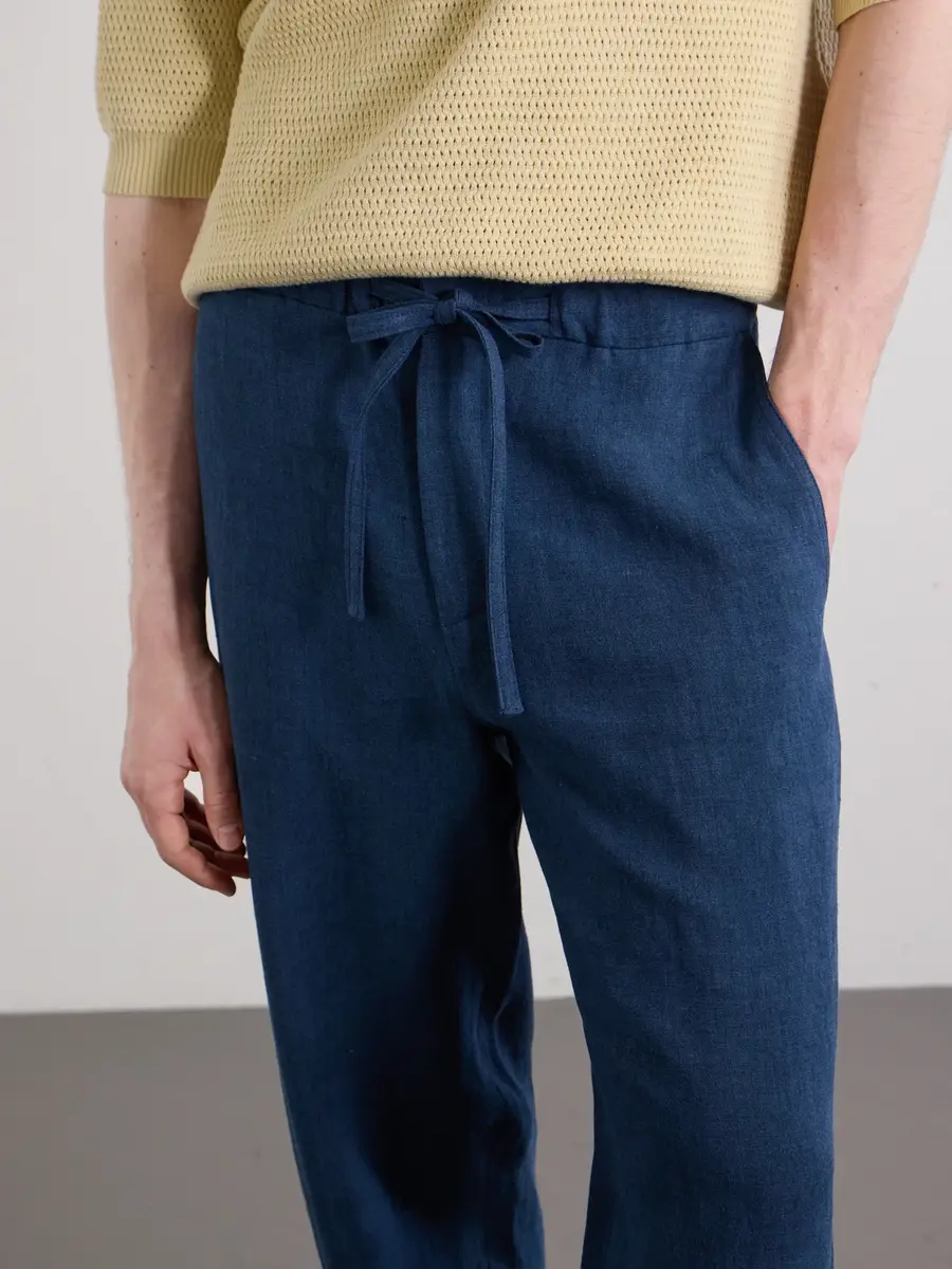 De Bonne Facture Lounge Straight-Leg Linen and Wool-Blend Suit Trousers - Men | Thumbnail 5 De Bonne Facture Lounge Straight-Leg Linen and Wool-Blend Suit Trousers - Men | Thumbnail 5