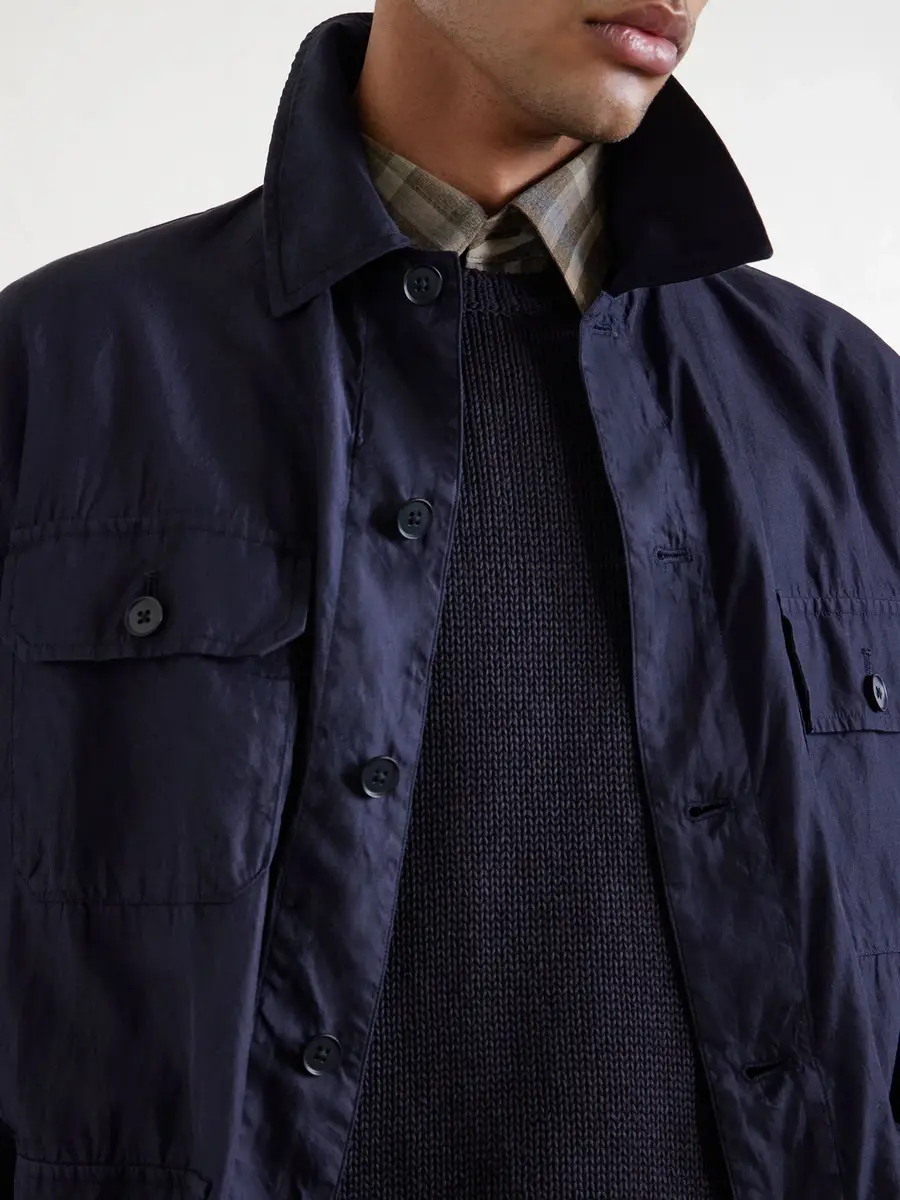 Kaptain Sunshine Safari Cotton and Silk-Blend Overshirt - Men | Thumbnail 5 Kaptain Sunshine Safari Cotton and Silk-Blend Overshirt - Men | Thumbnail 5