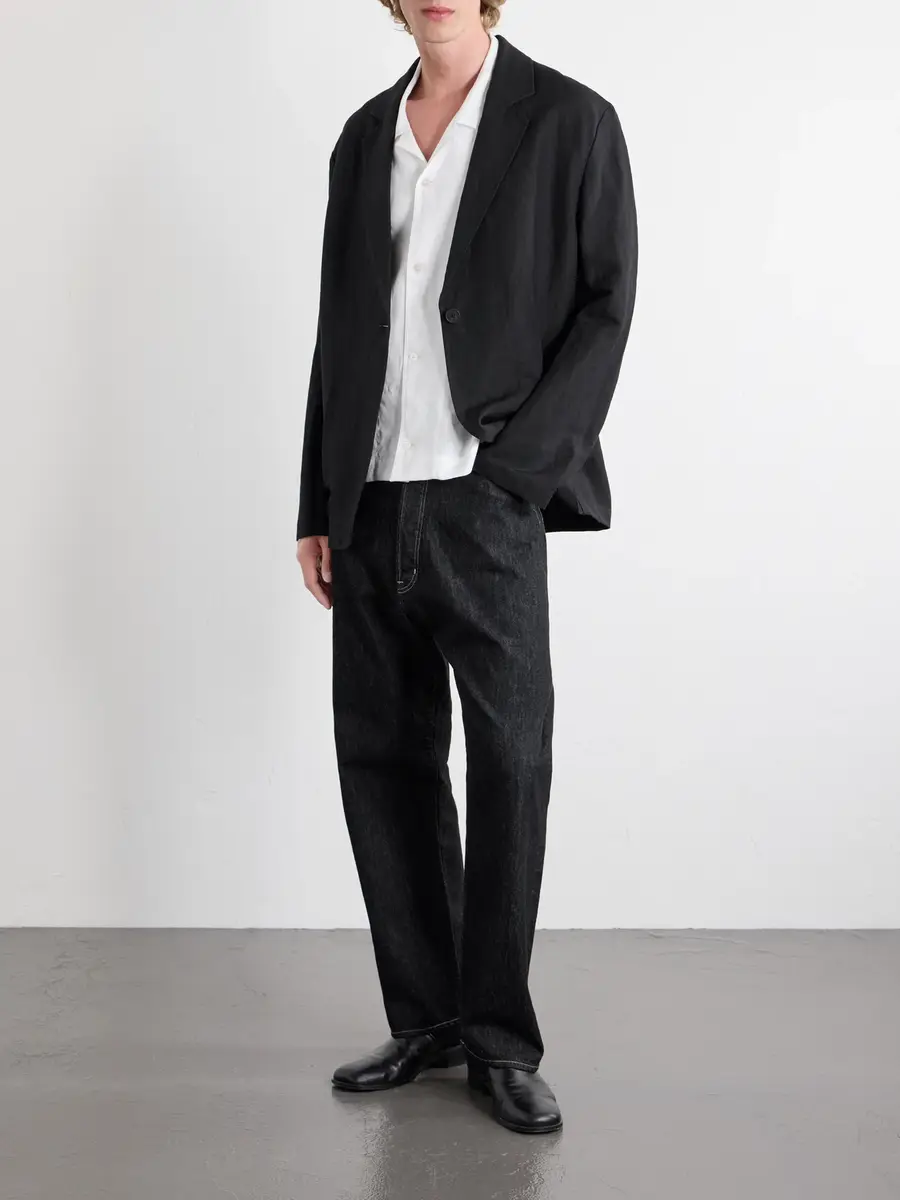 Studio Nicholson Convertible-Collar Linen Shirt - Men | Thumbnail 2