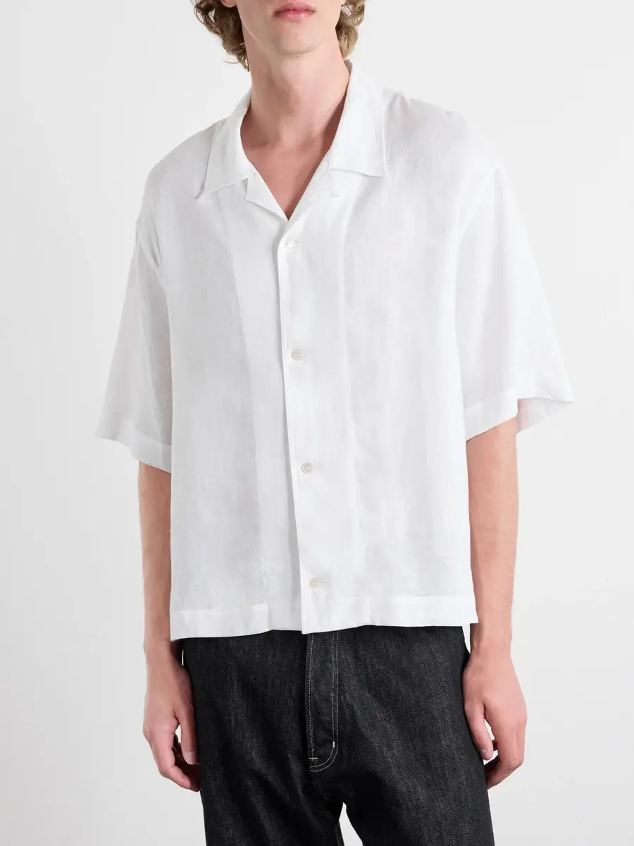 Studio Nicholson Convertible-Collar Linen Shirt - Men | Thumbnail 3