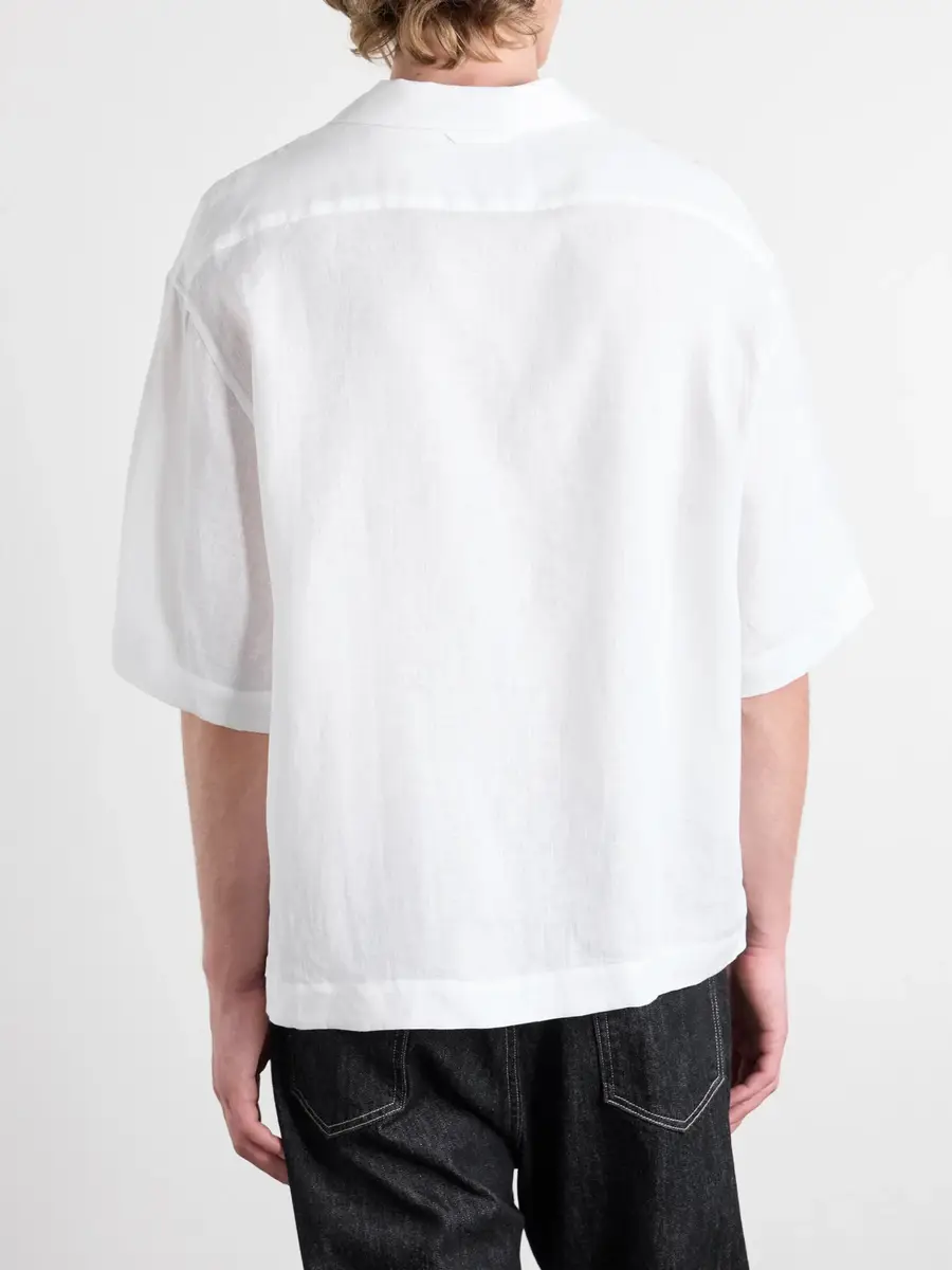 Studio Nicholson Convertible-Collar Linen Shirt - Men | Thumbnail 4