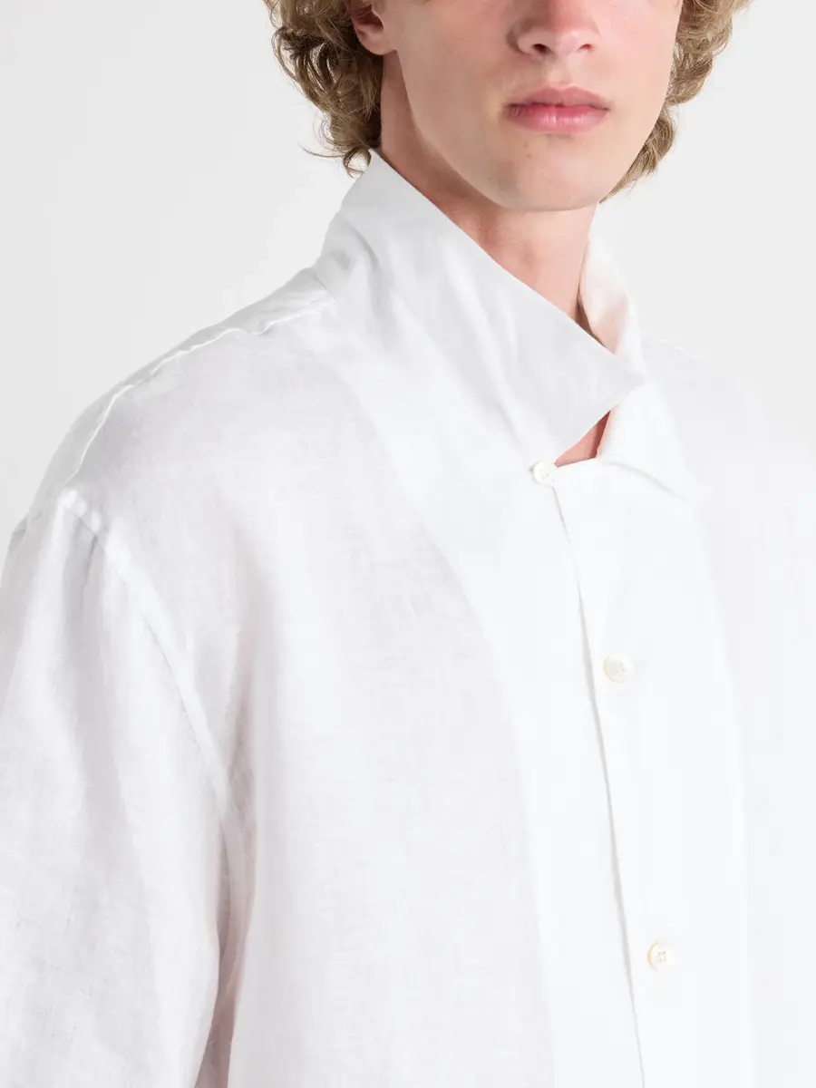 Studio Nicholson Convertible-Collar Linen Shirt - Men | Thumbnail 5