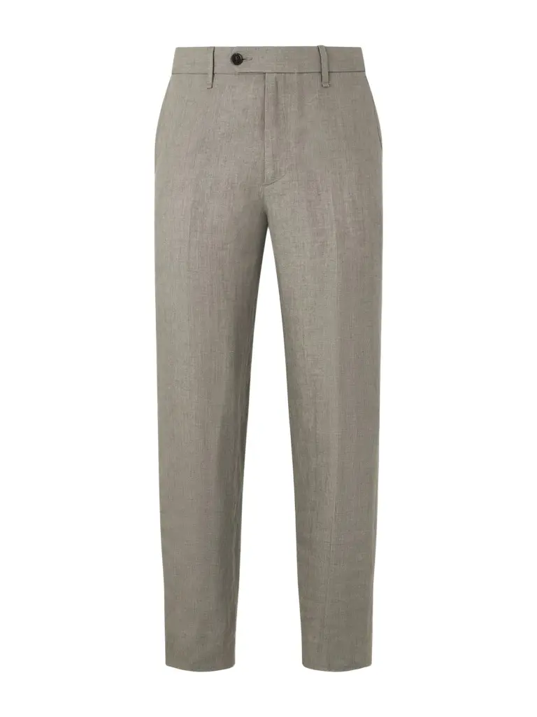rag & bone Evan Straight-Leg Pleated Linen Trousers - Men