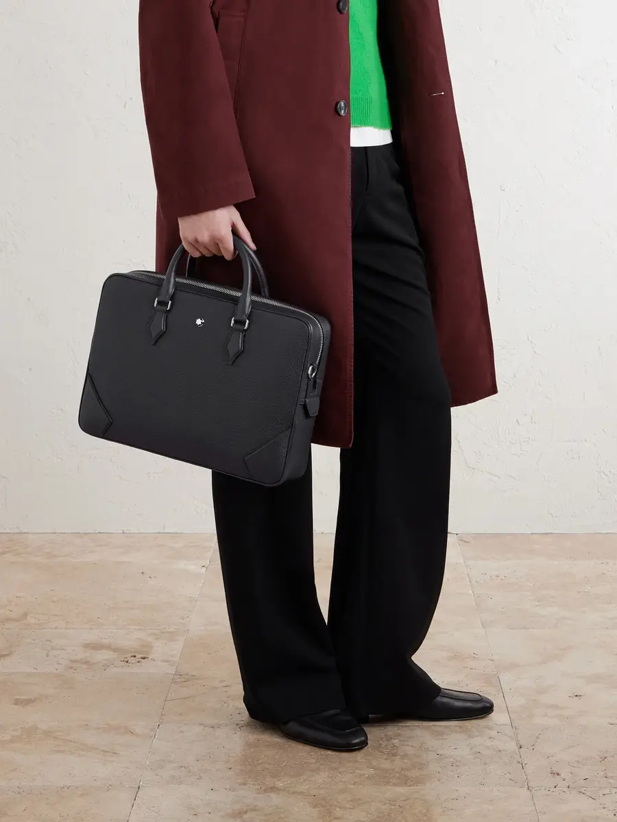 Montblanc Medium Full-Grain Leather Briefcase - Men | Thumbnail 2 Montblanc Medium Full-Grain Leather Briefcase - Men | Thumbnail 2
