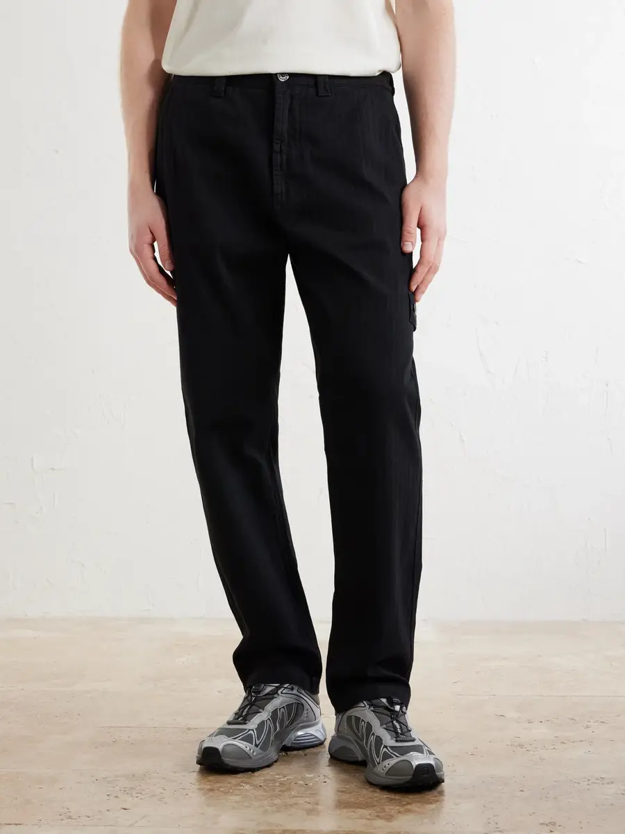 Stone Island Straight-Leg Dence Cotton-TC Trousers - Men | Thumbnail 3