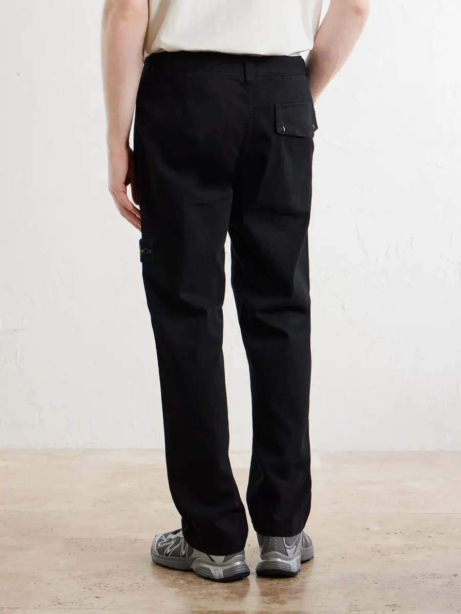 Stone Island Straight-Leg Dence Cotton-TC Trousers - Men | Thumbnail 4