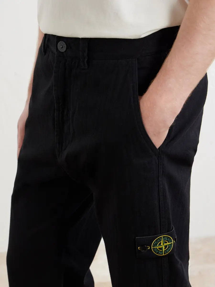 Stone Island Straight-Leg Dence Cotton-TC Trousers - Men | Thumbnail 5