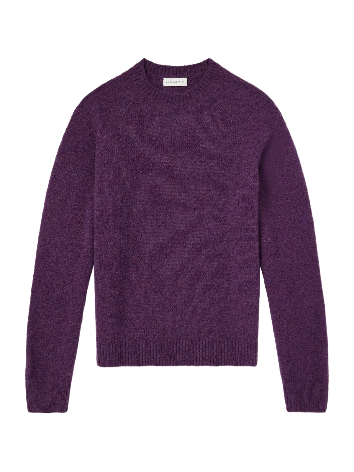 Brushed Alpaca-Blend Sweater - Men Brushed Alpaca-Blend Sweater - Men