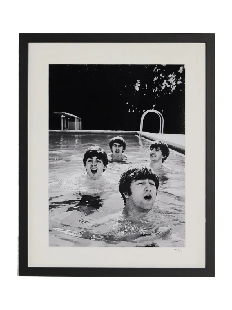 Sonic Editions Framed 1964 Beatles Taking a Dip Print, 40" x 50" - Men