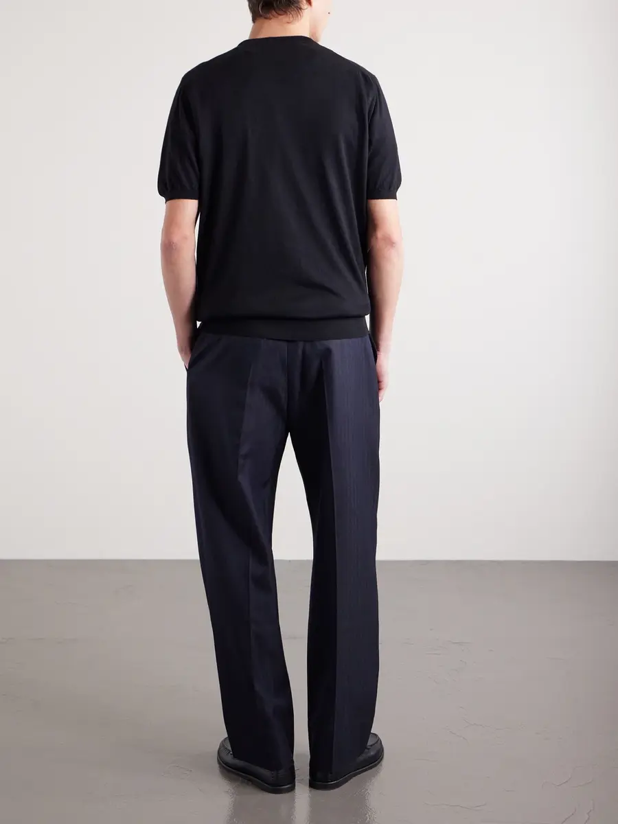 Kiton Knitted Cotton T-Shirt - Men | Thumbnail 4 Kiton Knitted Cotton T-Shirt - Men | Thumbnail 4