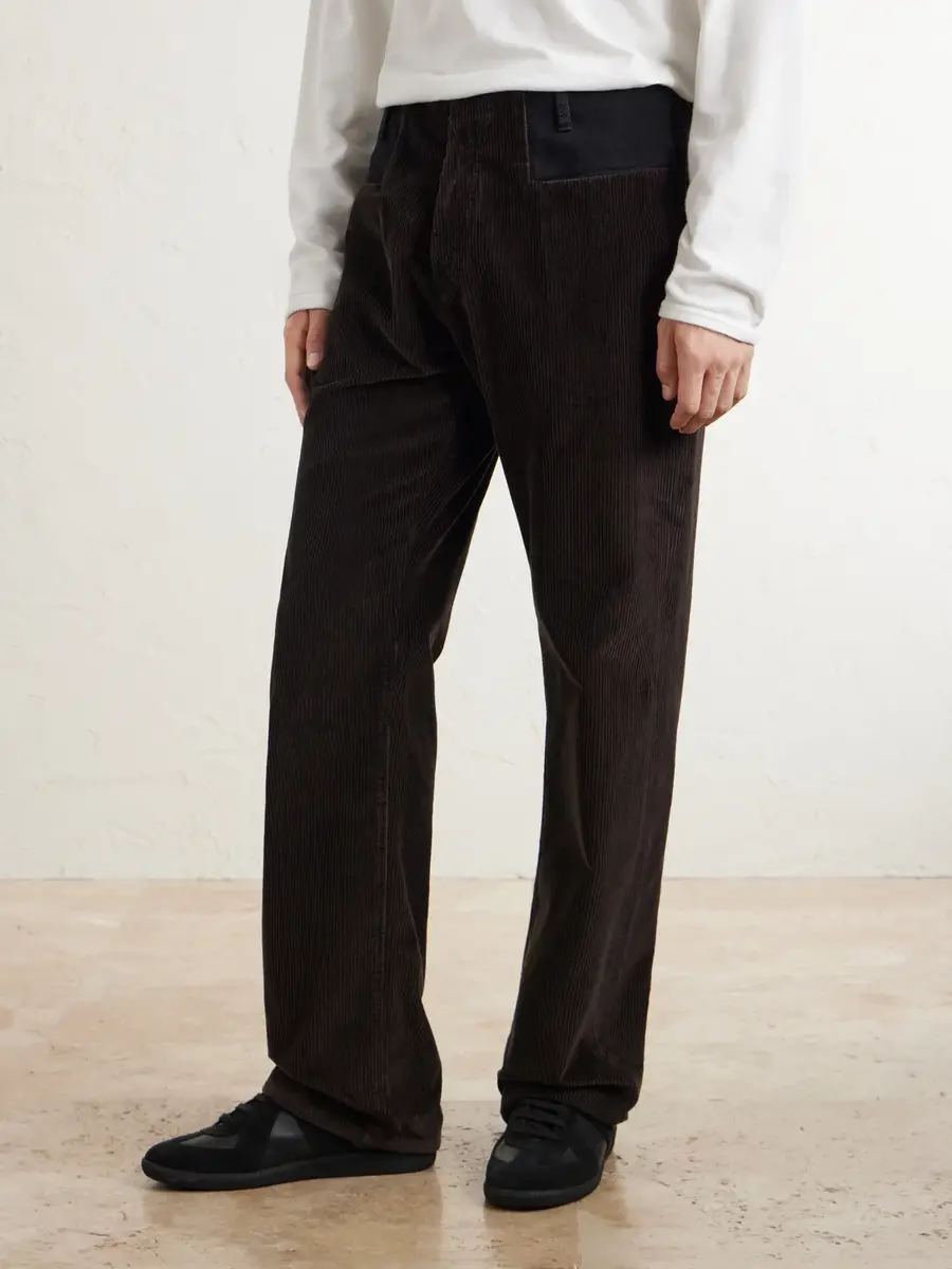 Maison Margiela Straight-Leg Cotton-Corduroy Trousers - Men | Thumbnail 3 Maison Margiela Straight-Leg Cotton-Corduroy Trousers - Men | Thumbnail 3