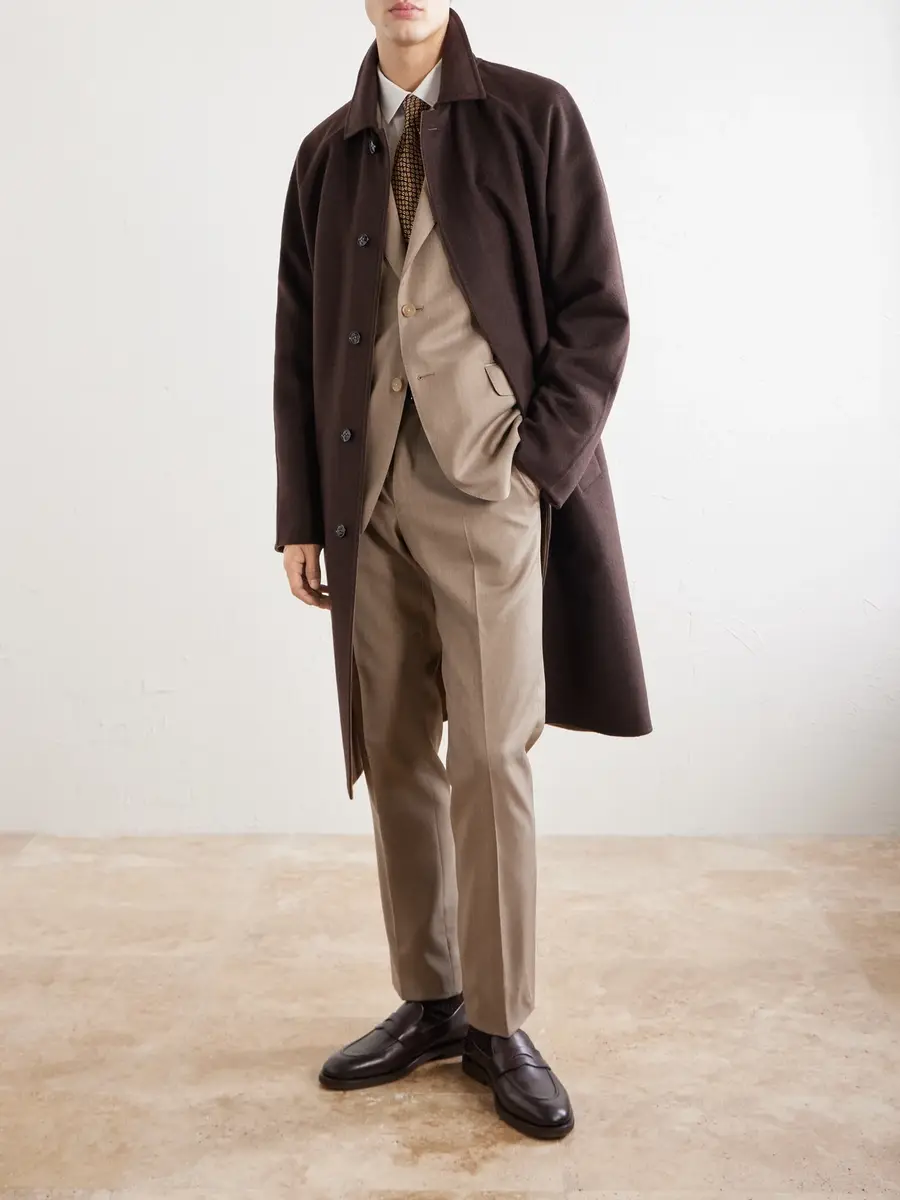 Kiton Wool and Cashmere-Blend Coat - Men | Thumbnail 2 Kiton Wool and Cashmere-Blend Coat - Men | Thumbnail 2