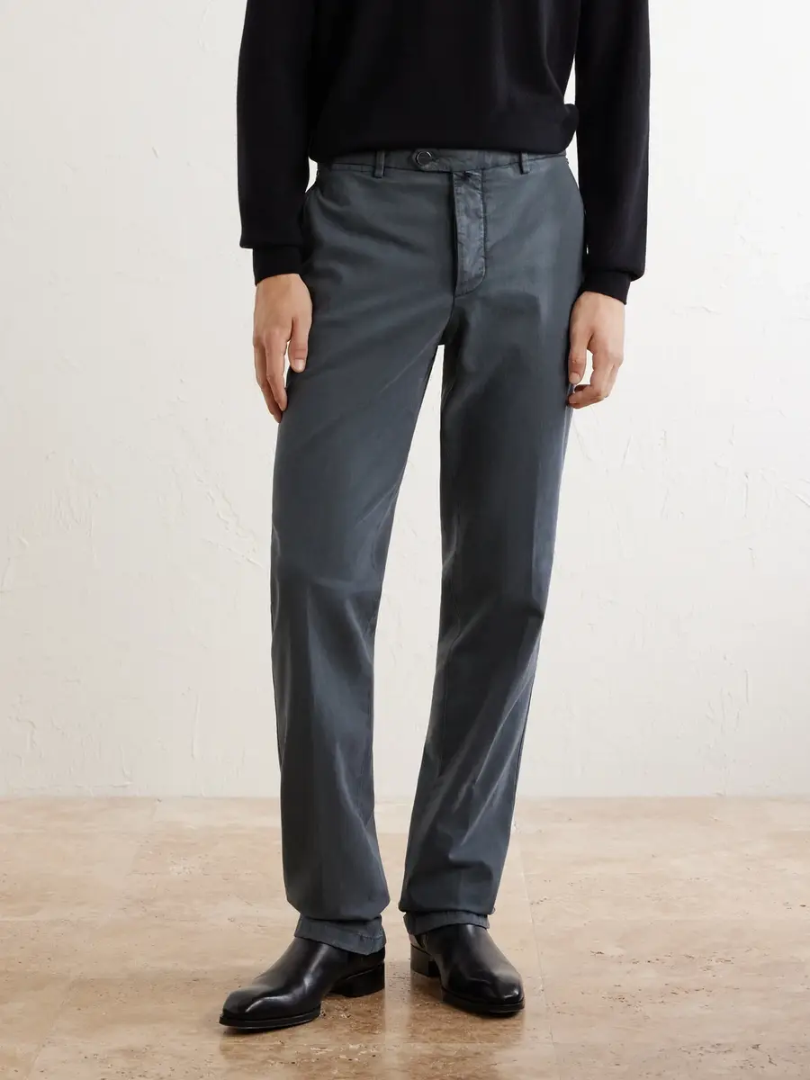 Kiton Straight-Leg Lyocell-Blend Trousers - Men | Thumbnail 3