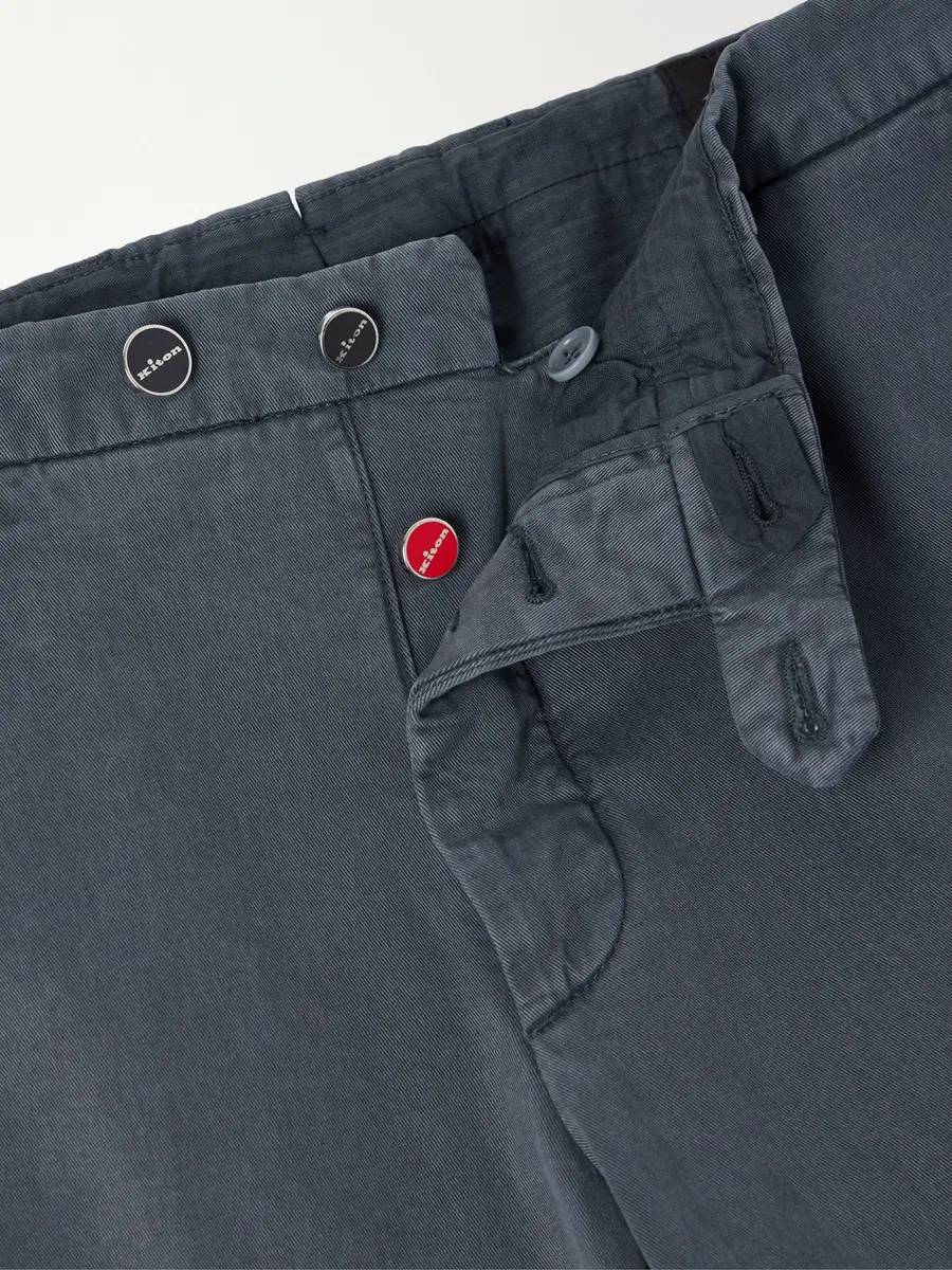 Kiton Straight-Leg Lyocell-Blend Trousers - Men | Thumbnail 6