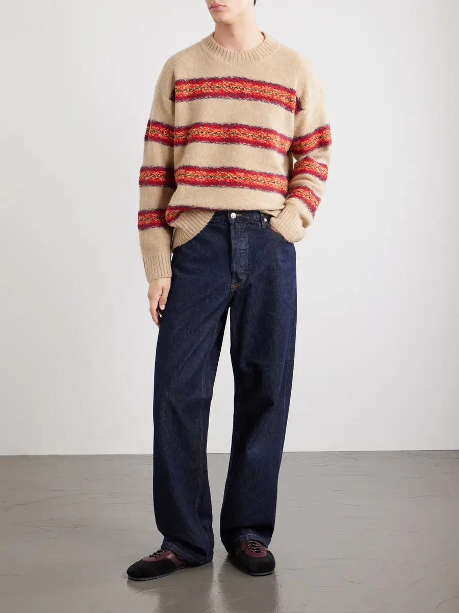 Dries Van Noten Master Striped Alpaca-Blend Sweater - Men | Thumbnail 2 Dries Van Noten Master Striped Alpaca-Blend Sweater - Men | Thumbnail 2