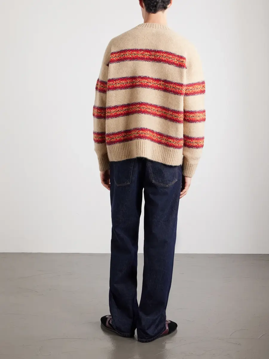 Dries Van Noten Master Striped Alpaca-Blend Sweater - Men | Thumbnail 4 Dries Van Noten Master Striped Alpaca-Blend Sweater - Men | Thumbnail 4