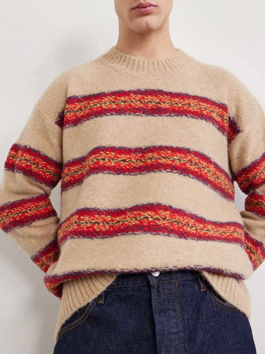 Dries Van Noten Master Striped Alpaca-Blend Sweater - Men | Thumbnail 5 Dries Van Noten Master Striped Alpaca-Blend Sweater - Men | Thumbnail 5