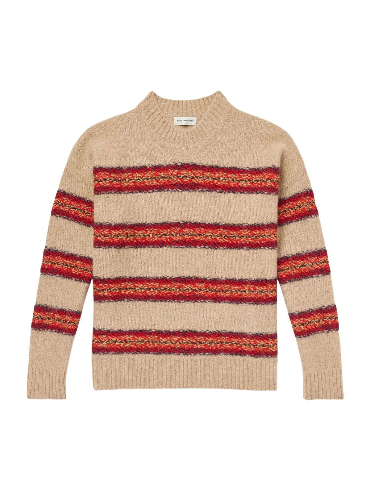 Master Striped Alpaca-Blend Sweater - Men Master Striped Alpaca-Blend Sweater - Men
