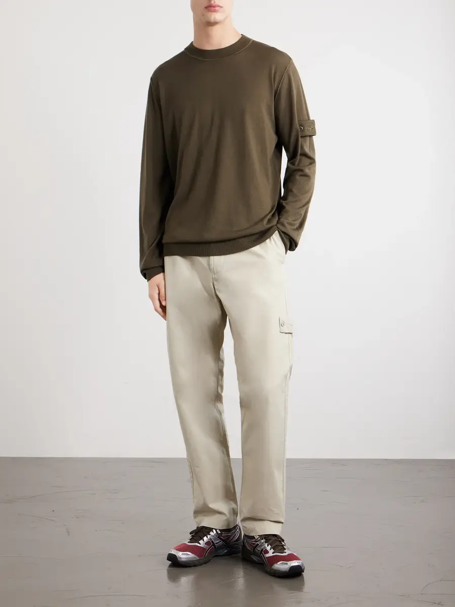 Stone Island STONE ISLAND GHOST Knitted Light Pure RWS Wool Sweater - Men | Thumbnail 2 Stone Island STONE ISLAND GHOST Knitted Light Pure RWS Wool Sweater - Men | Thumbnail 2