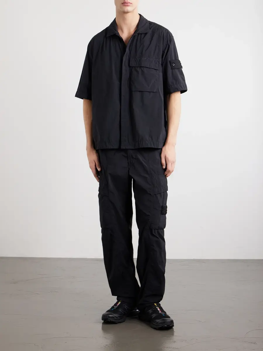 Stone Island STONE ISLAND GHOST Brushed Nylon Smergliato Shirt - Men | Thumbnail 2