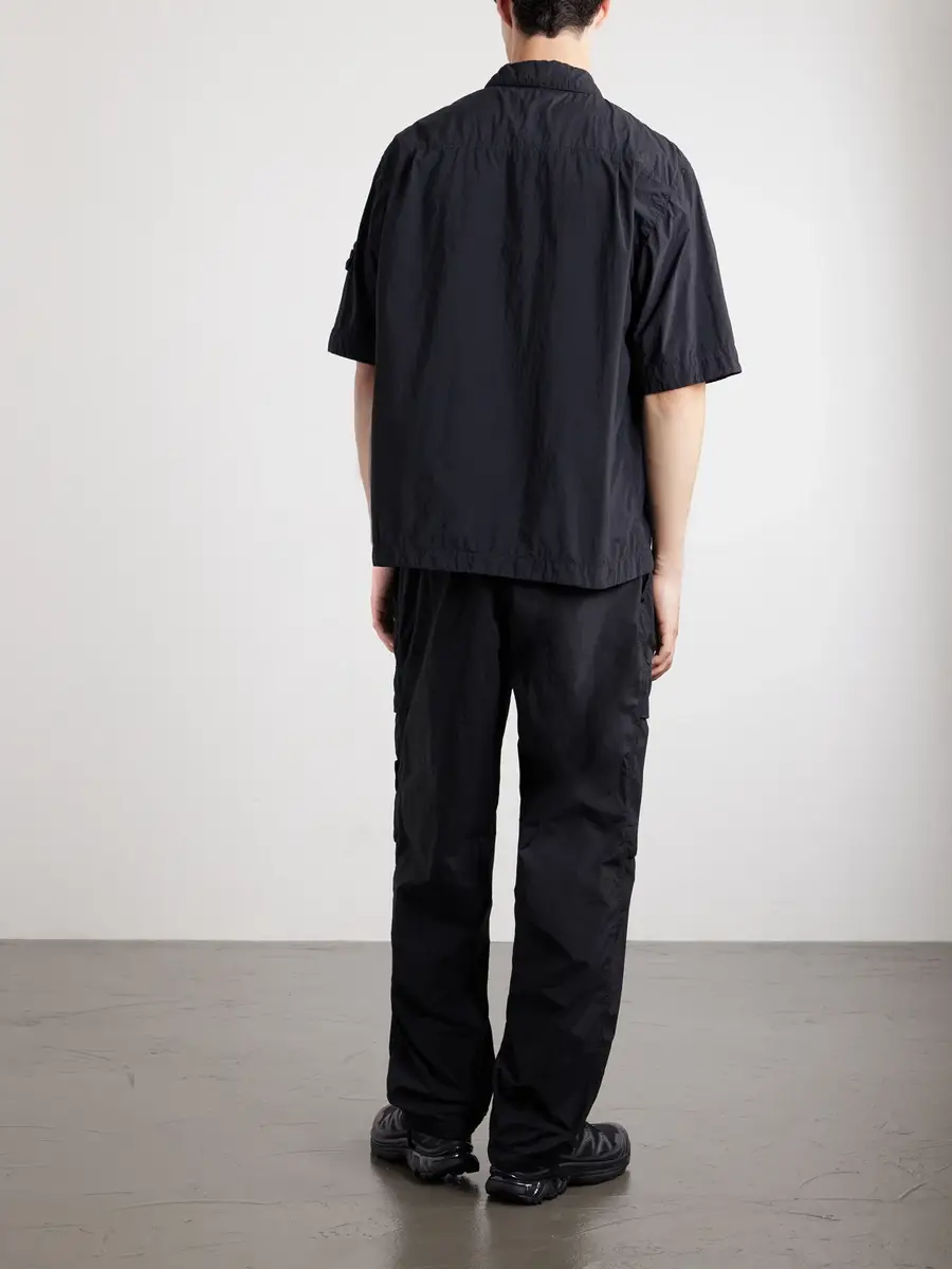 Stone Island STONE ISLAND GHOST Brushed Nylon Smergliato Shirt - Men | Thumbnail 4