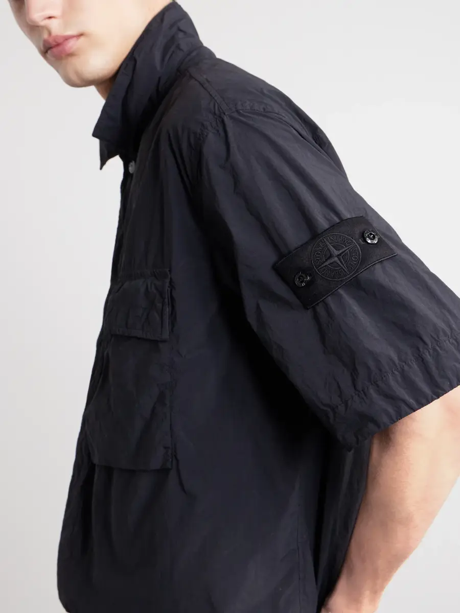 Stone Island STONE ISLAND GHOST Brushed Nylon Smergliato Shirt - Men | Thumbnail 5