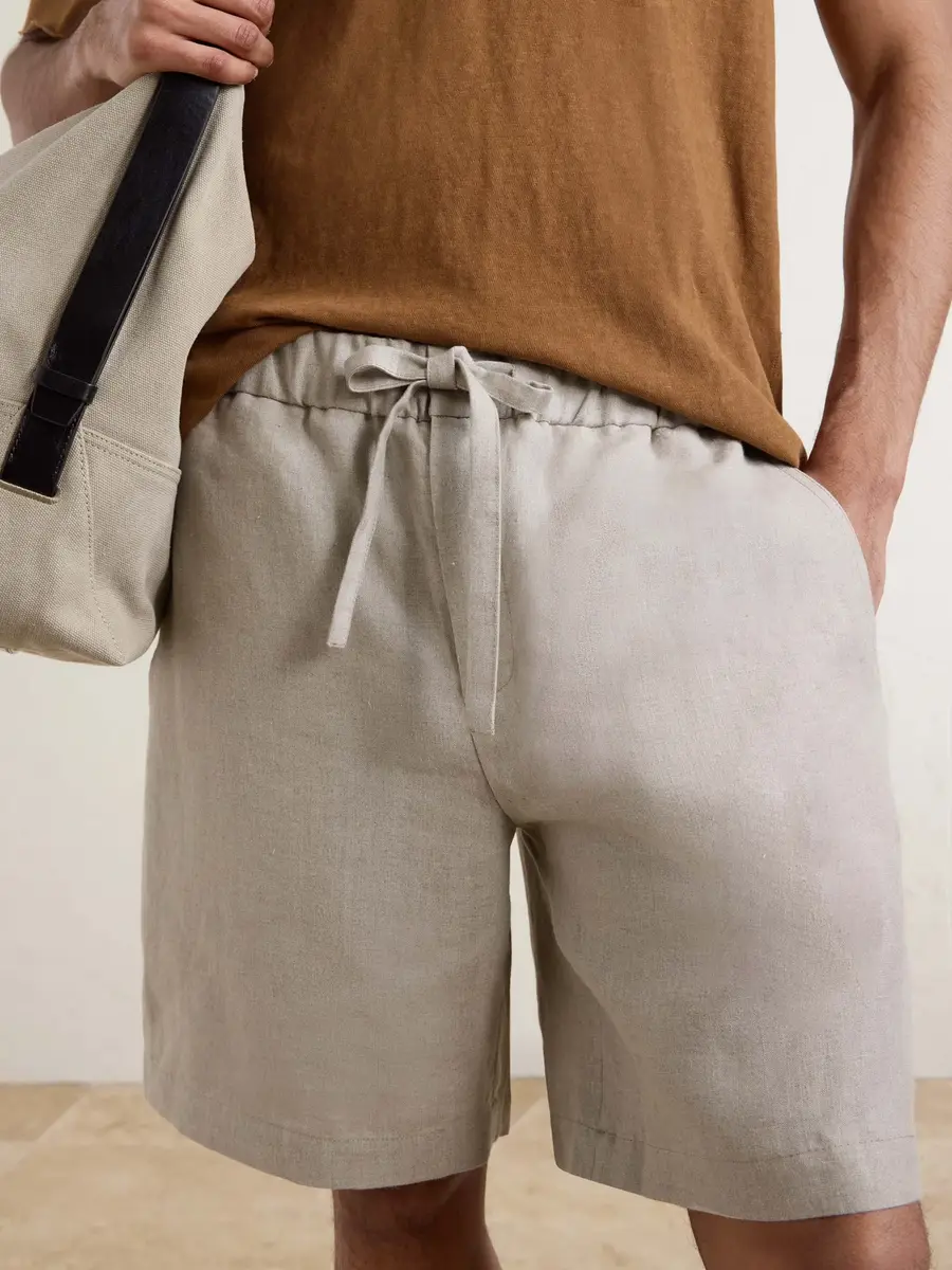 De Bonne Facture Traveler Straight-Leg Linen Shorts - Men | Thumbnail 5