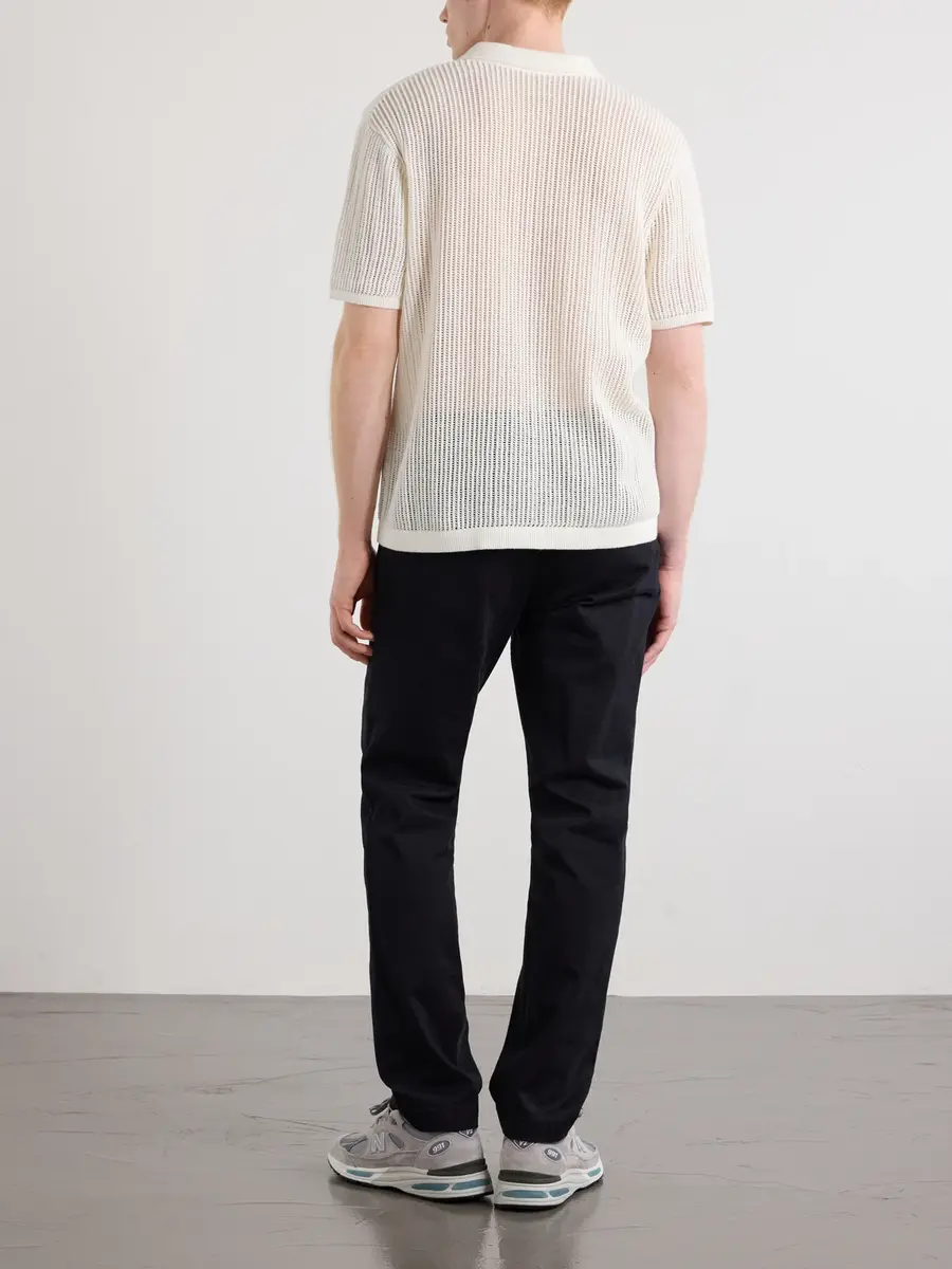 Aimé Leon Dore Open-Collar Open-Knit Cotton Polo Shirt - Men | Thumbnail 4 Aimé Leon Dore Open-Collar Open-Knit Cotton Polo Shirt - Men | Thumbnail 4