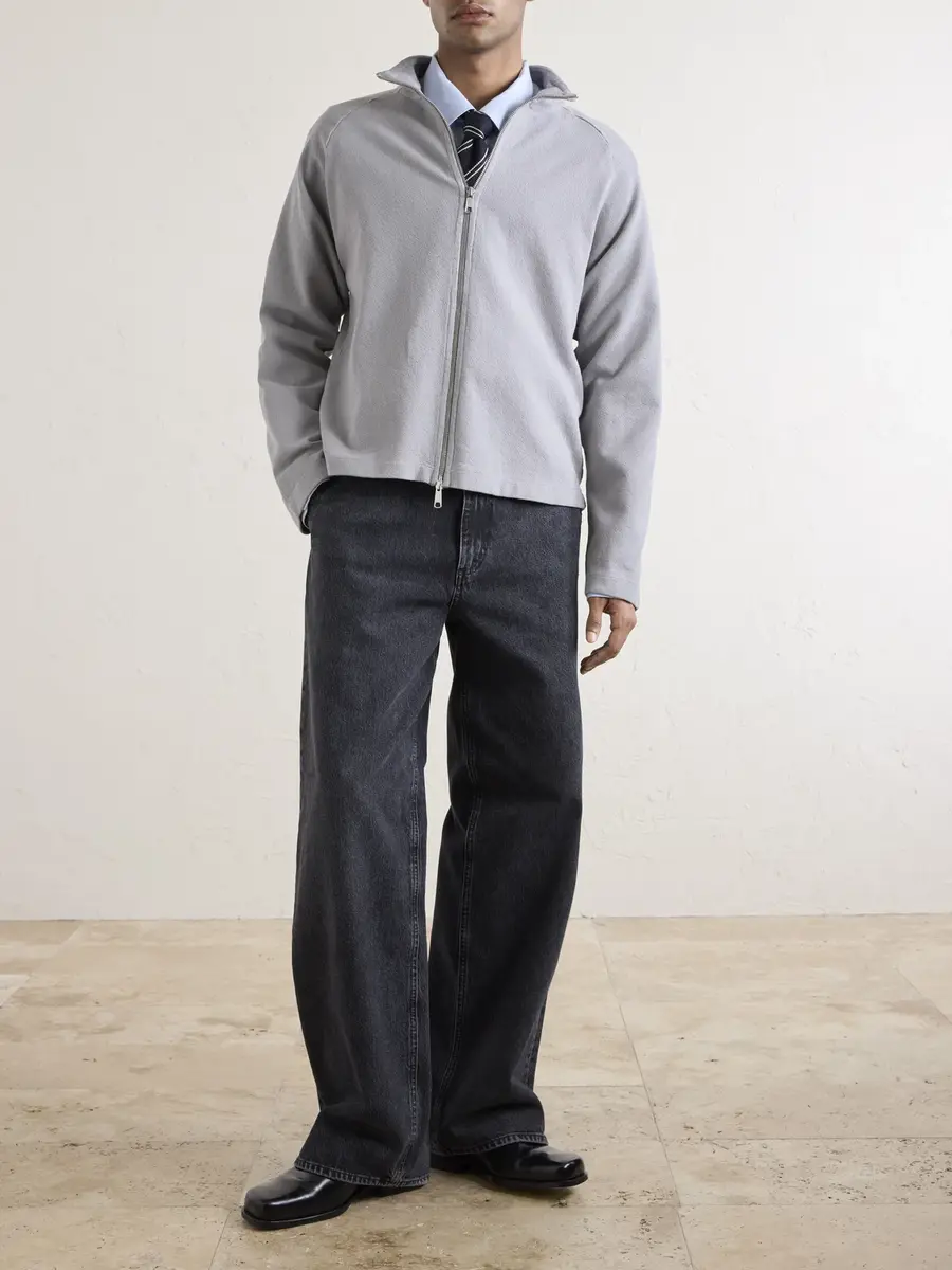 mfpen Leisure Organic Cotton Zip-Up Sweater - Men | Thumbnail 2 mfpen Leisure Organic Cotton Zip-Up Sweater - Men | Thumbnail 2