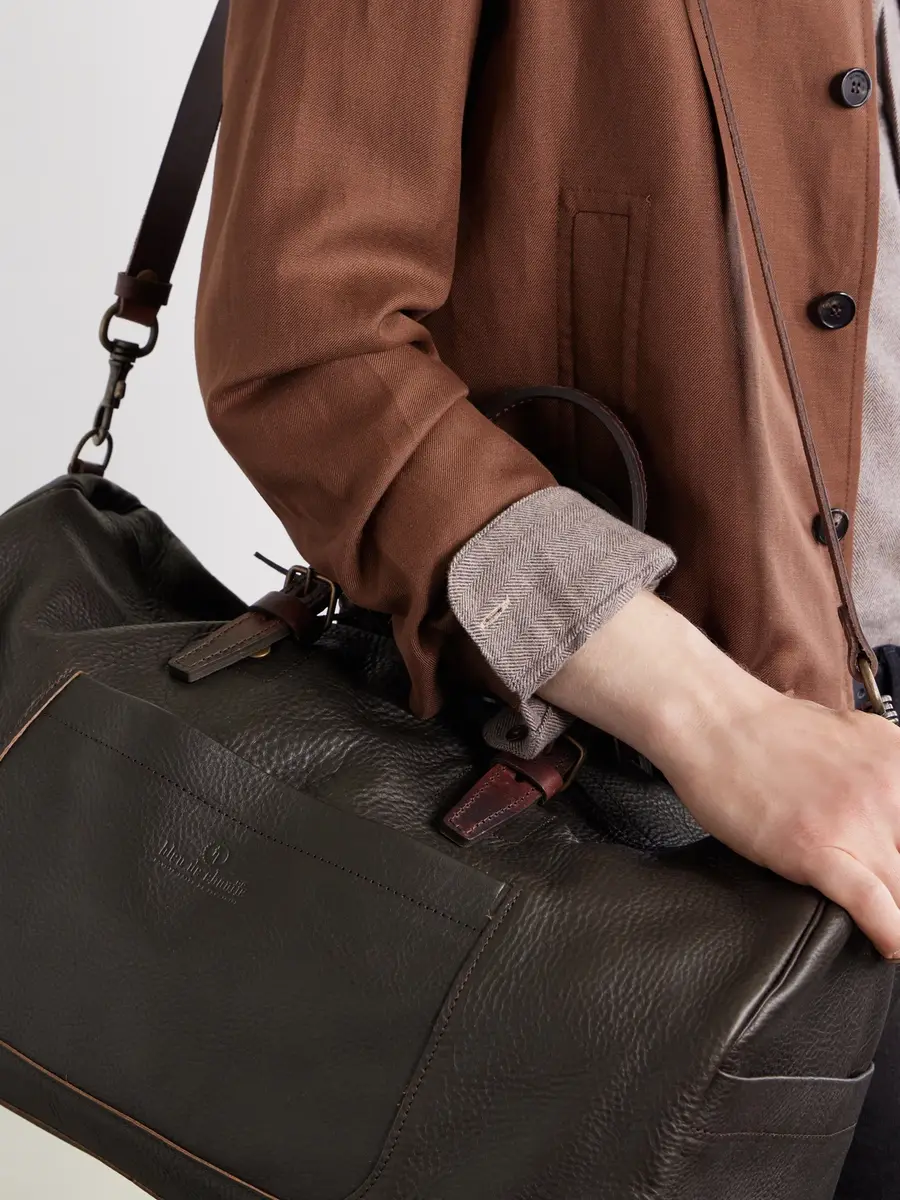 Bleu de Chauffe Full-Grain Leather Weekend Bag - Men | Thumbnail 5 Bleu de Chauffe Full-Grain Leather Weekend Bag - Men | Thumbnail 5