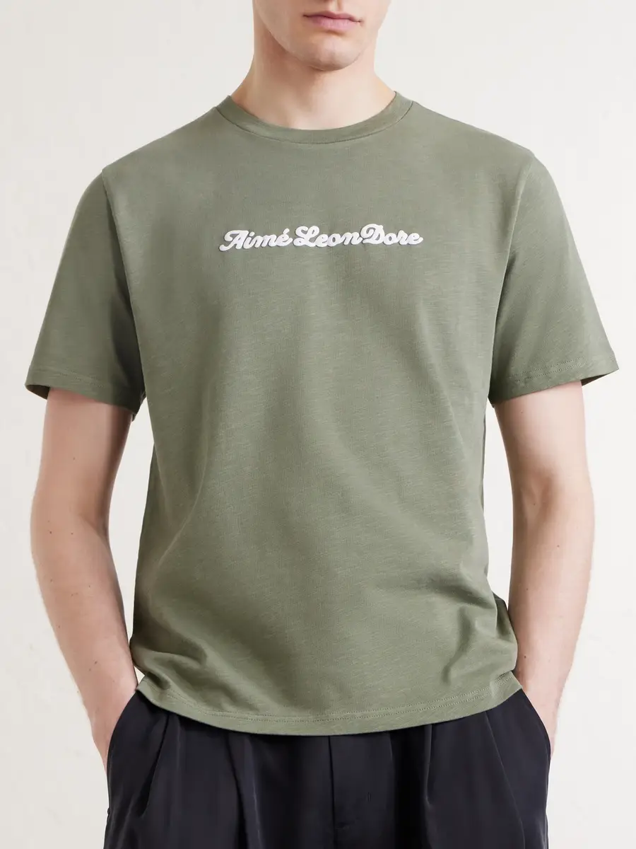 Aimé Leon Dore Logo-Print Cotton-Jersey T-Shirt - Men | Thumbnail 3