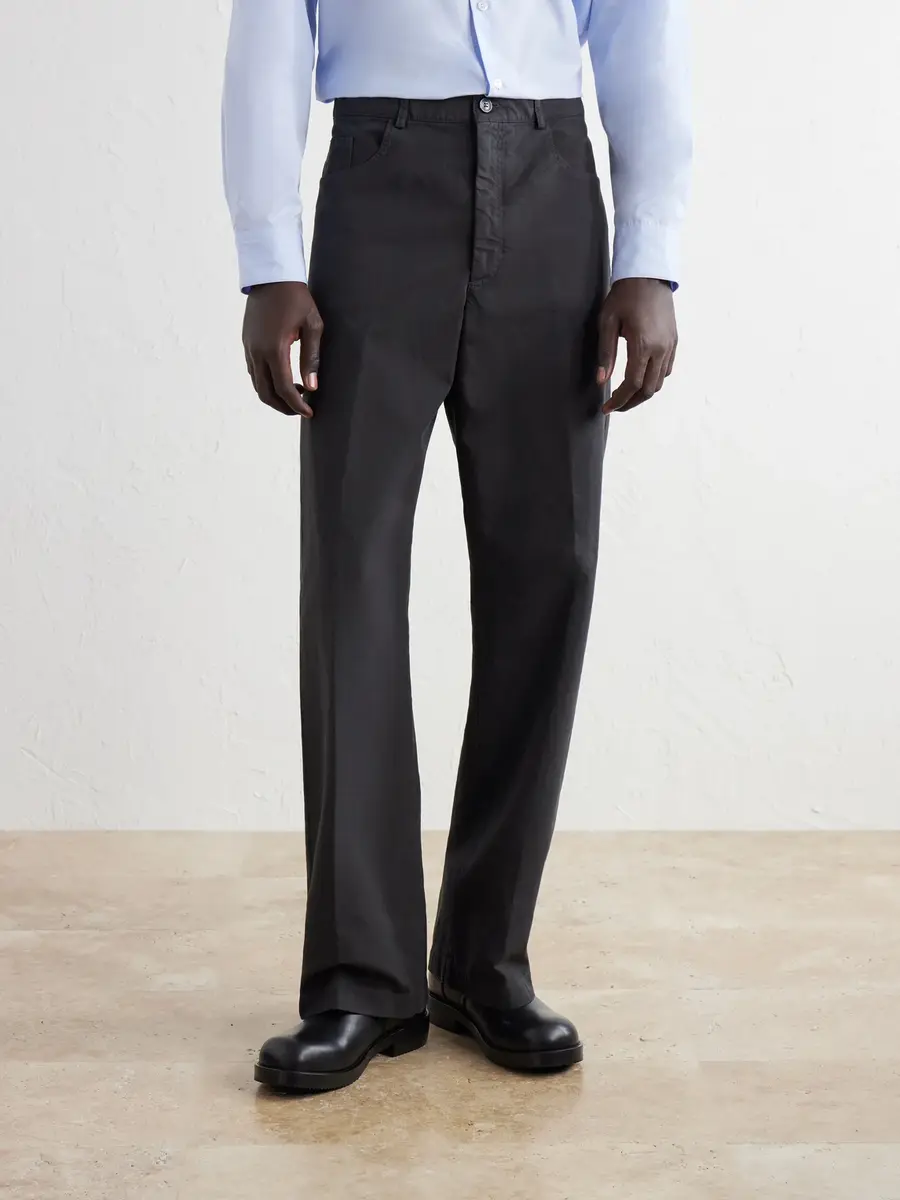 Dries Van Noten Straight-Leg Cotton Trousers - Men | Thumbnail 3