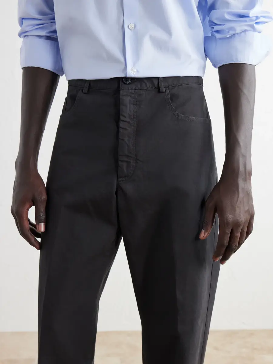 Dries Van Noten Straight-Leg Cotton Trousers - Men | Thumbnail 5