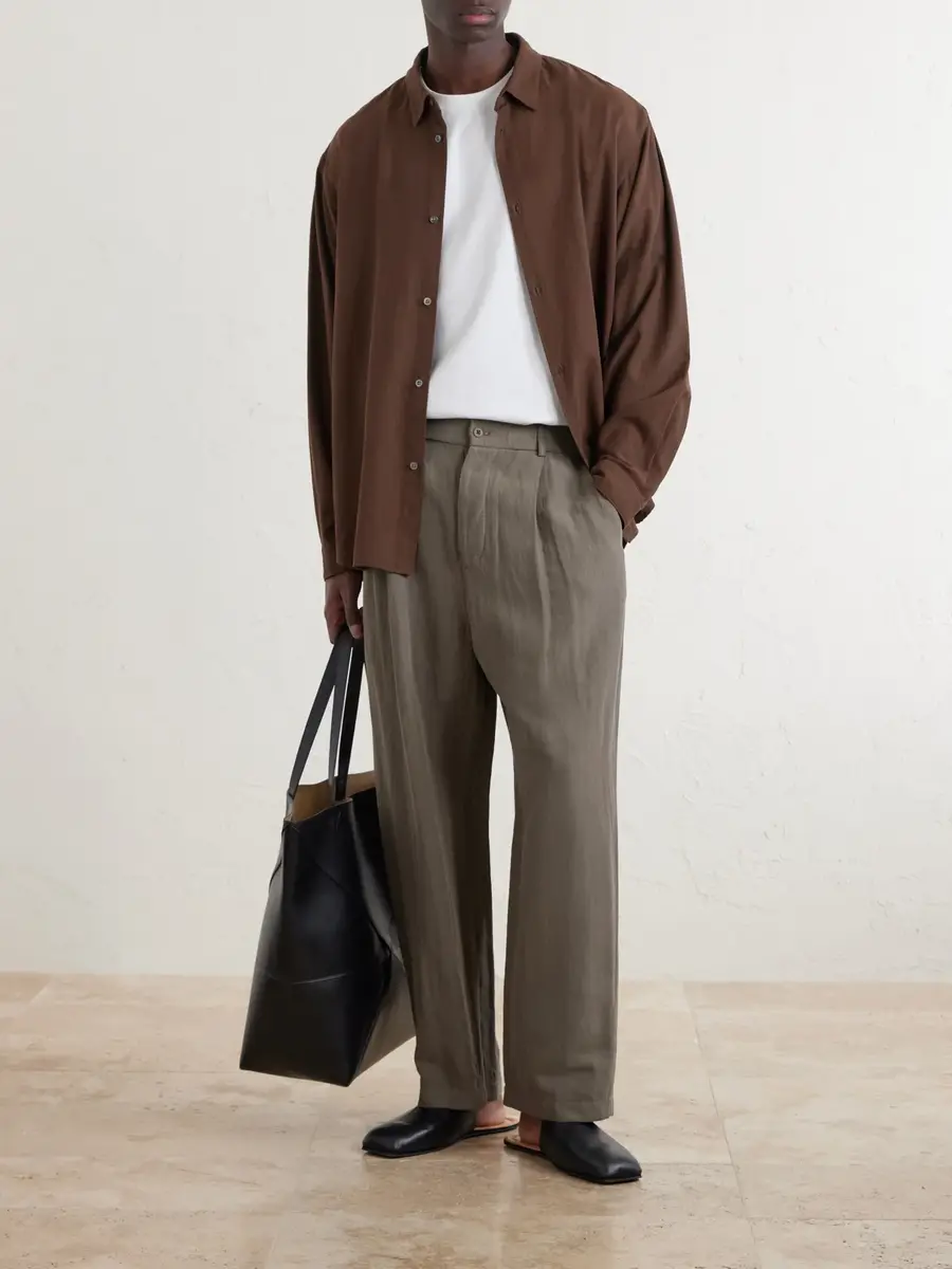 ATON Cotton and Silk-Blend Shirt - Men | Thumbnail 2 ATON Cotton and Silk-Blend Shirt - Men | Thumbnail 2