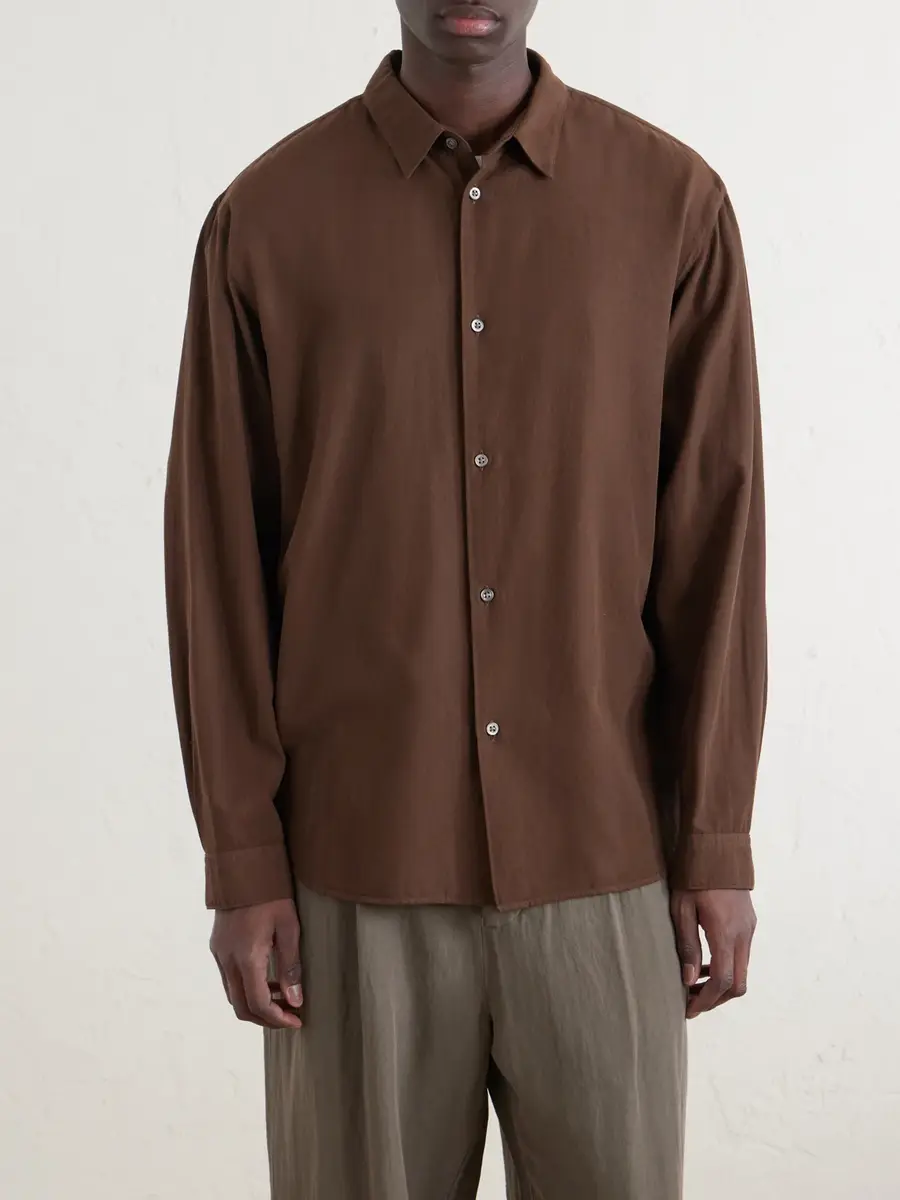 ATON Cotton and Silk-Blend Shirt - Men | Thumbnail 3 ATON Cotton and Silk-Blend Shirt - Men | Thumbnail 3