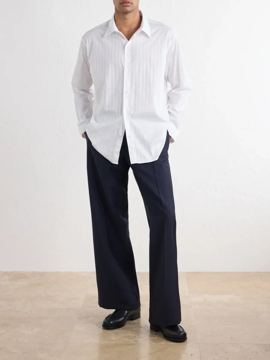 mfpen Auditorium Striped Cotton-Mélange Shirt - Men | Thumbnail 2 mfpen Auditorium Striped Cotton-Mélange Shirt - Men | Thumbnail 2