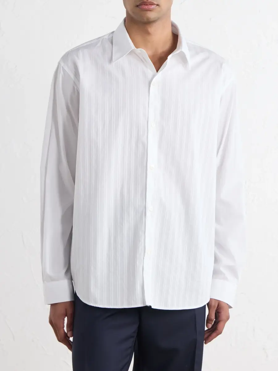 mfpen Auditorium Striped Cotton-Mélange Shirt - Men | Thumbnail 3 mfpen Auditorium Striped Cotton-Mélange Shirt - Men | Thumbnail 3