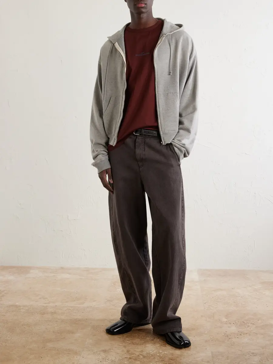 Maison Margiela Logo-Embroidered Cotton-Jersey T-Shirt - Men | Thumbnail 2 Maison Margiela Logo-Embroidered Cotton-Jersey T-Shirt - Men | Thumbnail 2