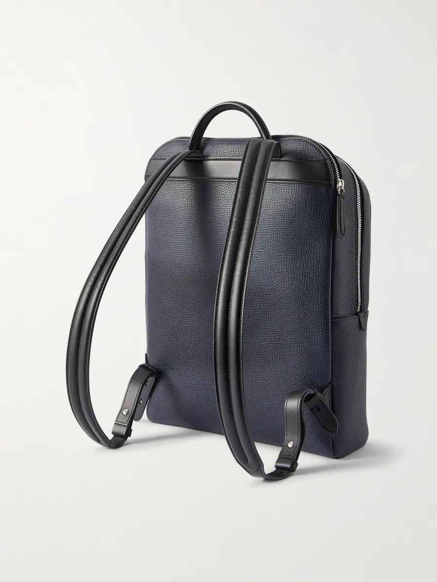 Smythson Ludlow Full-Grain Leather Backpack - Men | Thumbnail 3 Smythson Ludlow Full-Grain Leather Backpack - Men | Thumbnail 3