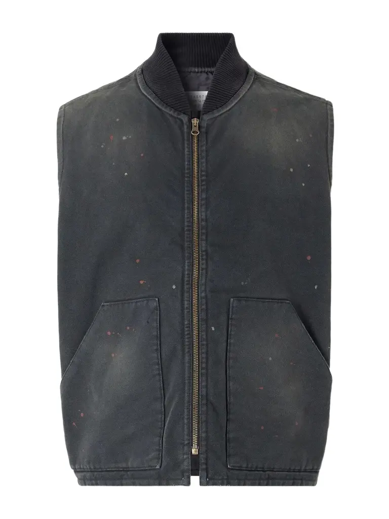 Maison Margiela Padded Distressed Denim Vest - Men