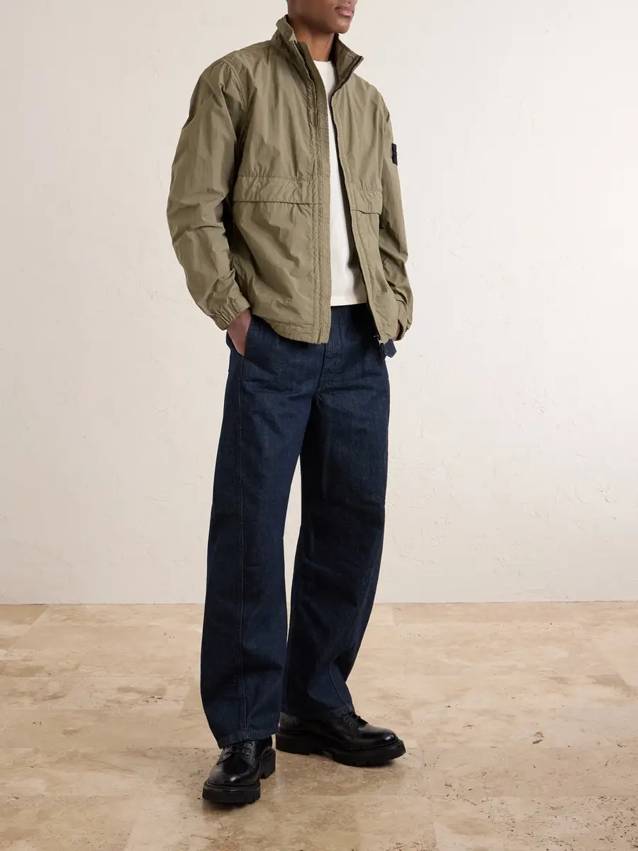 Stone Island Brushed Recycled-Nylon Harrington Jacket - Men | Thumbnail 2