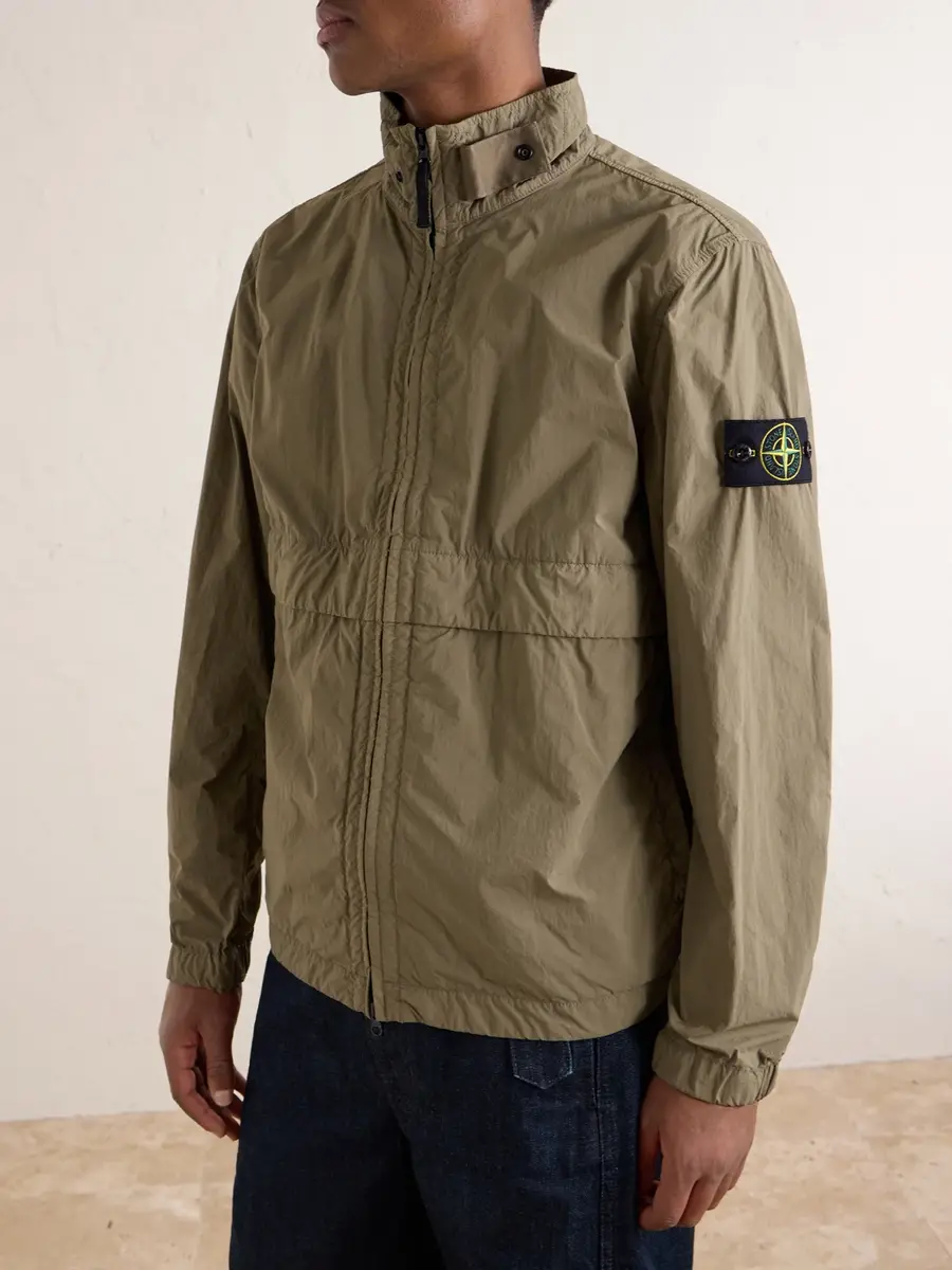 Stone Island Brushed Recycled-Nylon Harrington Jacket - Men | Thumbnail 3