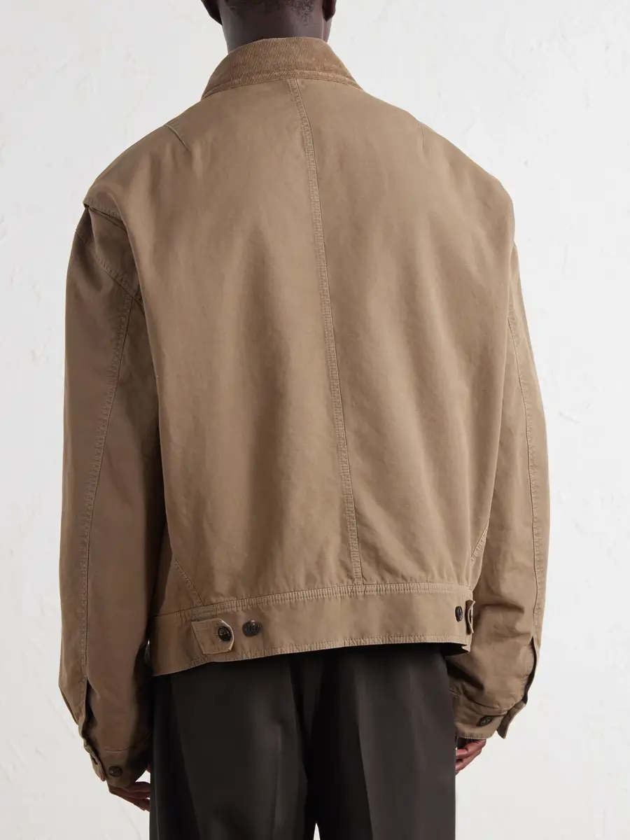 Dries Van Noten Corduroy-Trimmed Cotton-Canvas Jacket - Men | Thumbnail 4 Dries Van Noten Corduroy-Trimmed Cotton-Canvas Jacket - Men | Thumbnail 4