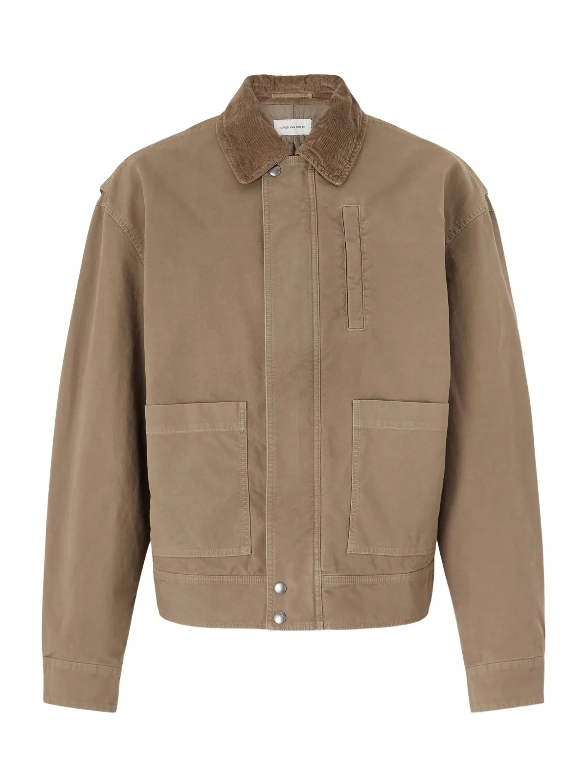 Corduroy-Trimmed Cotton-Canvas Jacket - Men